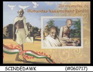 GABON - 2008 Cinderella issue MAHATMA GANDHI - Min. sheet MNH IMPERF (ID:B254