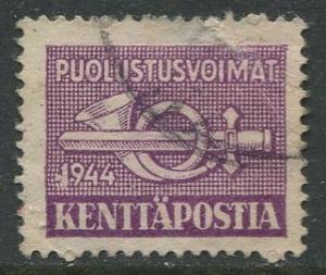 Finland - Scott M7 - Military Stamp -1944 - Used - Single (3m) stamp