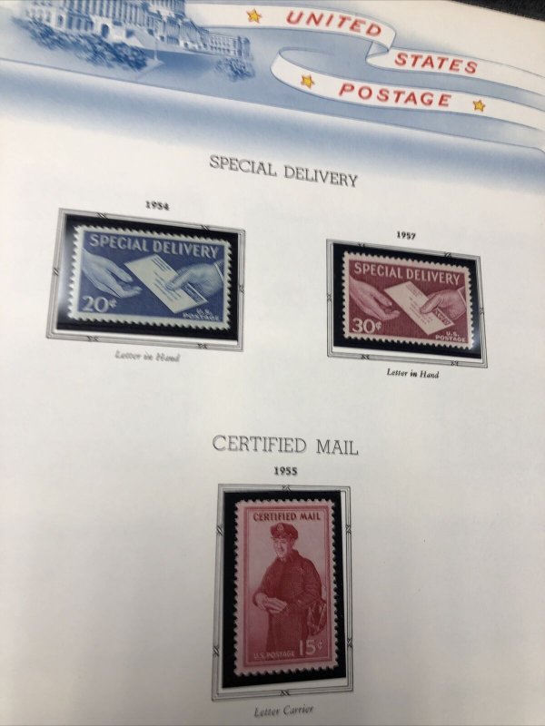 US Special Delivery Collection lot : E1-2 Used. E3 Up Hinged & Mint Never Hinged 