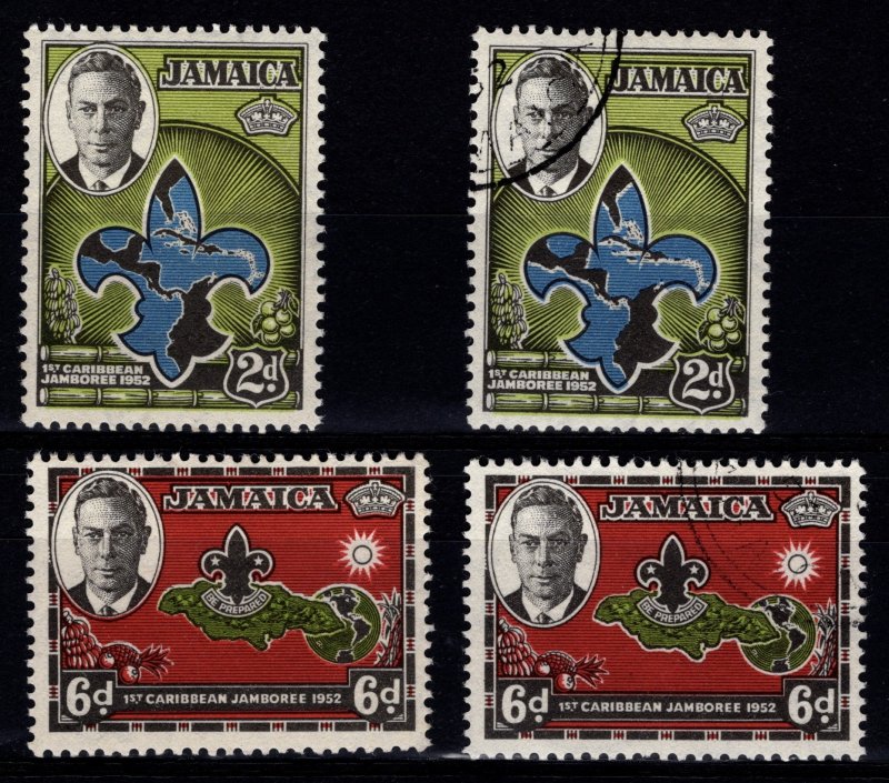 Jamaica 1952 First Caribbean Scout Jamboree, Set [Mint/Used]