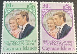 CAYMAN ISLANDS # 320-321-MINT NEVER/HINGED---COMPLETE SET---1973