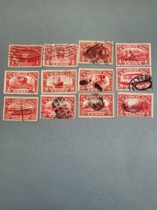 Stamps US Scott #Q1-12 used