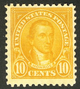 US #562 VF JUMBO mint never hinged, super fresh color,  select stamp!  SCV $4...