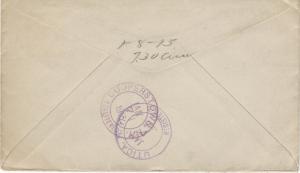 U.S., 2c and 5c Washington pair, Used on 1915 Registered Cover, Many Markings