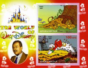 Afghanistan 2007 The World of Walt Disney s/s Perforated mnh.vf