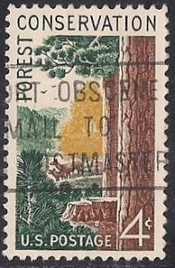 1122 4 cent Forest Conversation Stamp used VF-XF 86