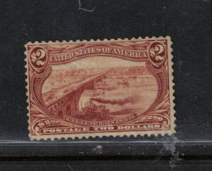 USA #293 Very Fine Mint Full Original Gum Hinged Light Diagonal Crease