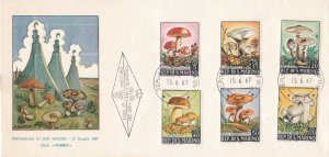 San Marino # 665-670, Mushrooms, First Day Cover,