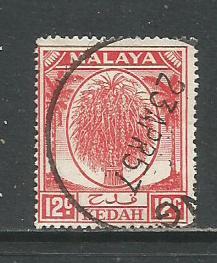 Malaya-Kedah   #70  Used  (1952)  c.v. $3.00