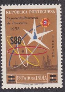 Portugese India # 597, Revalued Stamp, NH, 1/3 Cat.