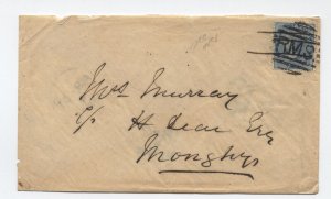 1/2 anna East India Queen victoria cover RMS handstamp [S.2940]