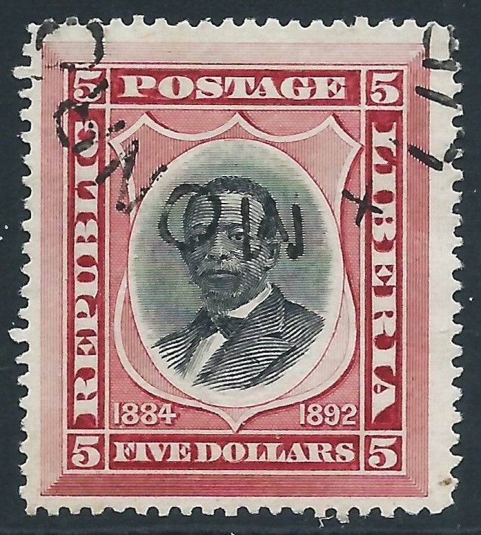 Liberia, Sc #49, $5 Used