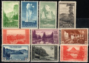 US #740-49 MNH CV $15.95 (X8558)