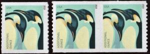 SC#4990 (22¢) Emperor Penguin Coil Pair & Single (2015) SA