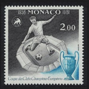 Monaco 25th Anniversary of European Football Cup 1981 MNH SG#1491