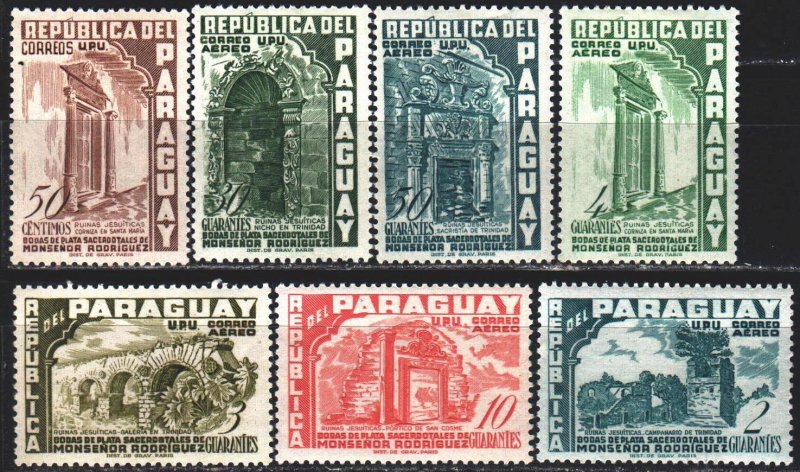 Paraguay. 1955. 732-44 from the series. Architecture. MLH.