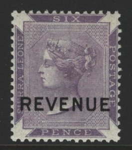 Sierra Leone QV 1884 ? Revenue No Watermark MLH