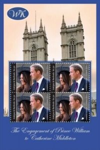 Antigua 2011 - Royal Engagement of Prince William and Kate - Sheet of 4 - MNH