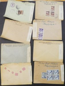 EDW1949SELL : AUSTRIA Collection of 33 Air Mail Censored covers to USA.