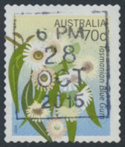 Australia SC# 4060 Flowers 2014 Used Blue Gum  details & scan