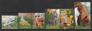 1996 Australia - Sc 1558-63 - MNH VF - 2prs/2 singles - Animals