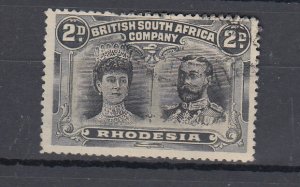 J46062, JL Stamps 1910 rhodesia used #103 king/queen