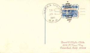 United States U.S. R.P.O.'s Nash. & Montg. 1965 509-J-3  Postcard  Philatelic.