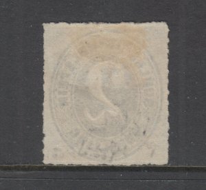 Schleswig-Holstein Sc 6 MLH. 1865 2s ultra rouletted Numeral, almost VF