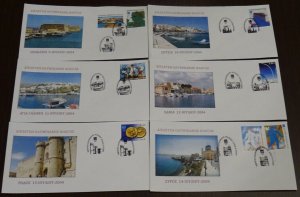 Greece 2004 Athens 2004 Olympic Torch Relay 35 Unofficial covers full set VF