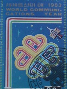 KOREA STAMP: 1983-SC# 2333- WORLD COMMUNICATION YEAR- CTO- NH S/S SHEET-