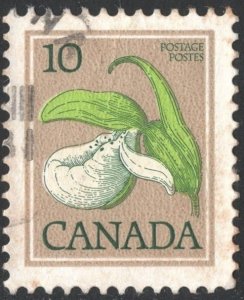 Canada SC#786 10¢ Franklin's Lady's-slipper Orchid (1979) Used