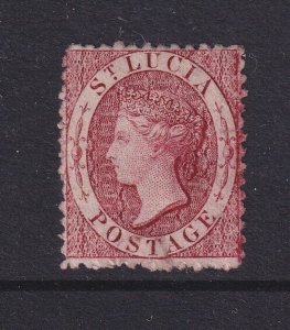 St. Lucia, Scott 4 (SG 5ax), MNG (no gum), Watermark Reversed