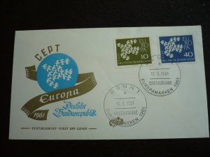 Europa 1961 - Germany - Set - First Day Cover