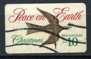 USA 1974 - Scott 1552 used - Christmas, Peace on Earth Dove 