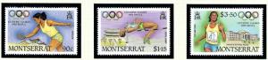 Montserrat 677-79 MNH 1988 Olympics