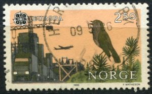 Norway Sc#892 Used, 2.50k multi, Europa (C.E.P.T.) 1986 - Protection of the E...