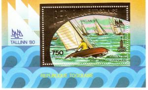 Togo 1980 Tallinn Olympics Sailing  Gold SS Perf.Mi.B158A