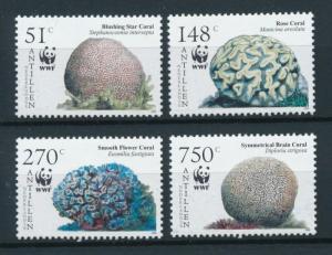 [97775] Netherlands Antilles 2005 Marine Life Corals WWF  MNH
