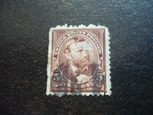 Stamps - USA - Scott# 255 - Used Part Set of 1 Stamp