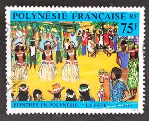 French Polynesia #406 Used Faulty FVF   …......................(XSCF)