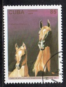 Cuba 3661 - CTO-NH - Horses / Singapore'95 (cv $1.00)