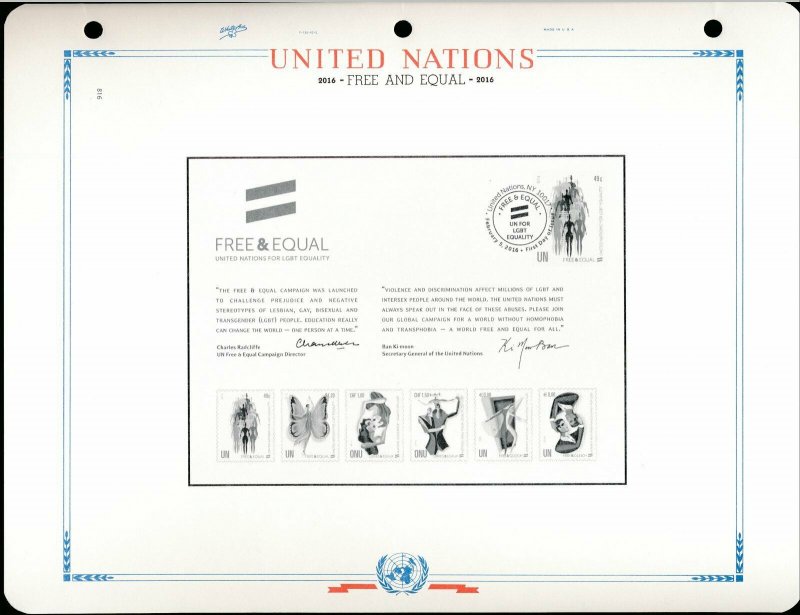 WHITE ACE 2016 United Nations Singles Album Supplement UN-64