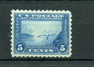 UNITED STATES PANAMA-PACIFIC 5c SCOTT #403  XF  MINT NEVER HINGED 