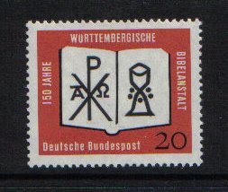 Germany   #851  MNH  1962 Bible society