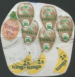 Tonga 1978 SG676-689 bananas (3) coconuts (5) pineapple FU