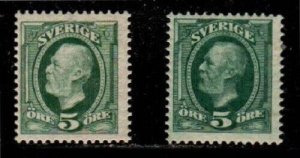 Sweden Scott 56,56a Mint hinged [TE1678]