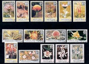 [66220] Swaziland 1980 Flora Flowers Blumen 15 Values USED