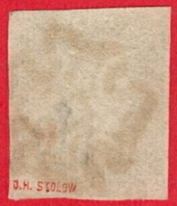 GBR SC #1 U (C,H) 1840 Queen Victoria black MC cancel 4 margins CV $425.00