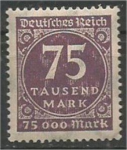 GERMANY, 1923, MH 75th m, Numeral Scott 240