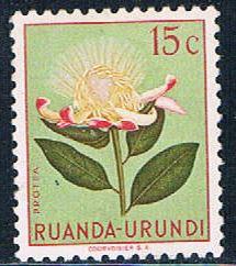 Ruanda Urundi 115 Unused Flower Protea 1953 (R0239)+